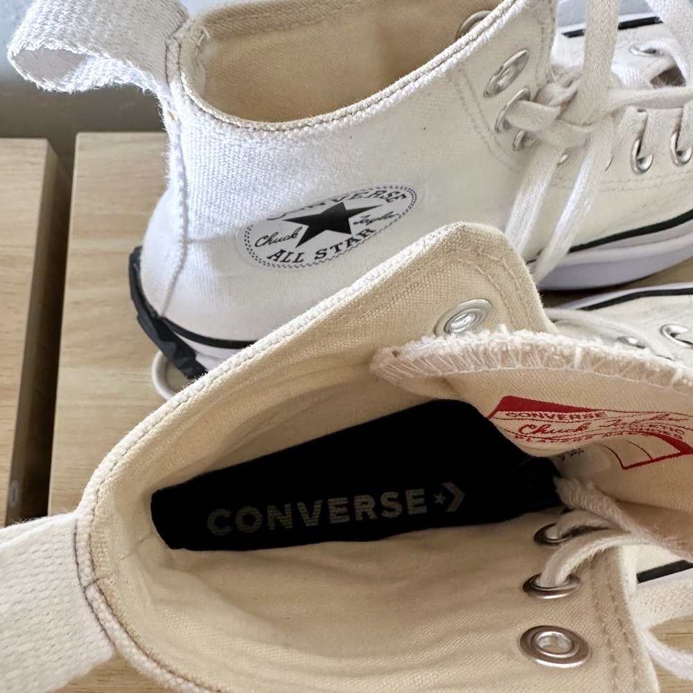 Converse | Chuck Taylor Run Star Hike High Top Platform Sneaker 166799C in White - Picture 7 of 7